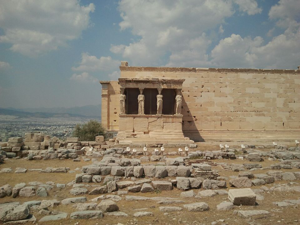 The Erechteion in the Acropolis, athens greece