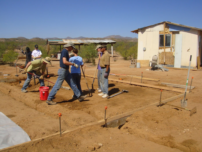 laying foundation for a home