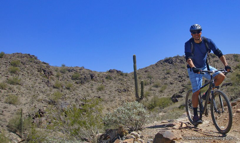 south mountain park, phoenix arizona, usa mountain bike