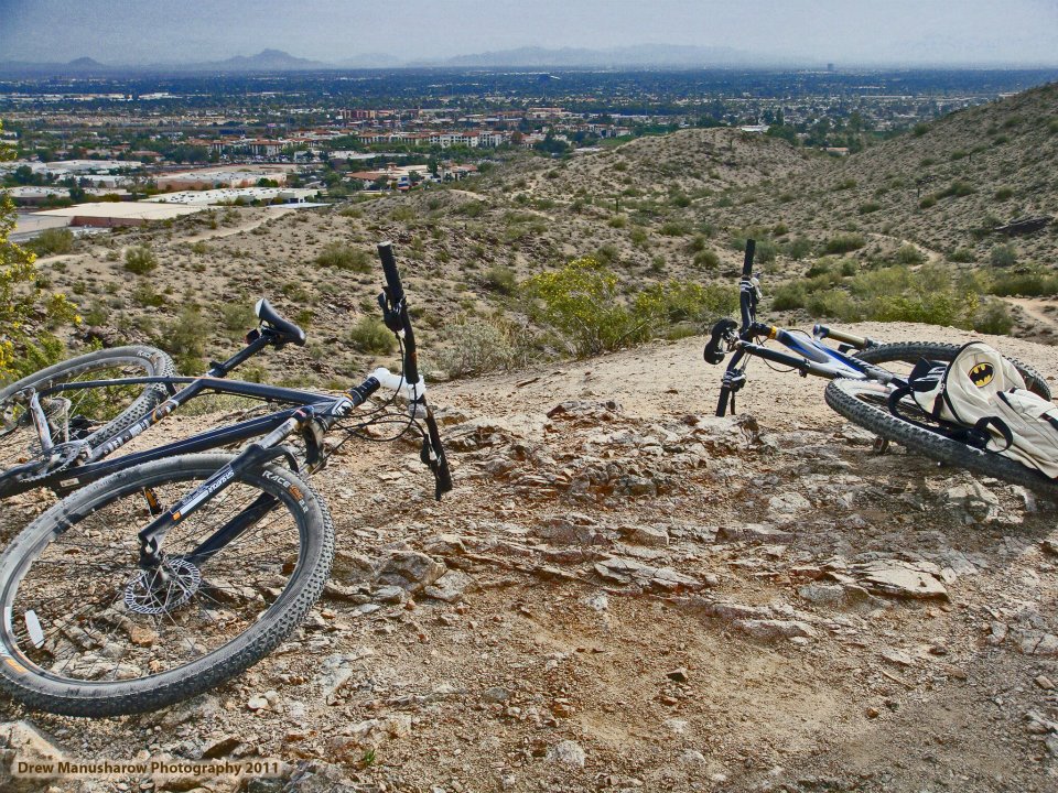 mountain bikes Ahwatukee, arizona South mountain park. mountain biking